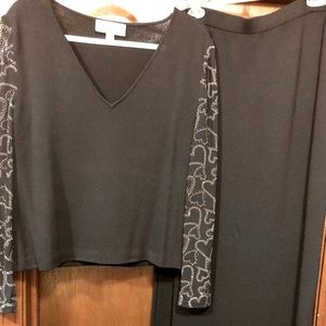 St John Knit Evening -Black skirt suit